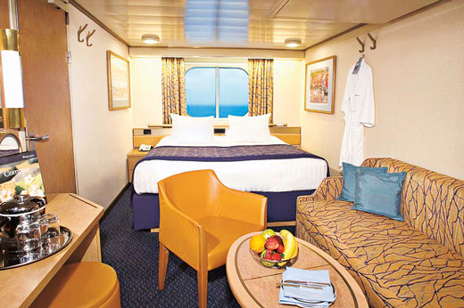 Ocean View Stateroom - Location to be assigned by Holland America